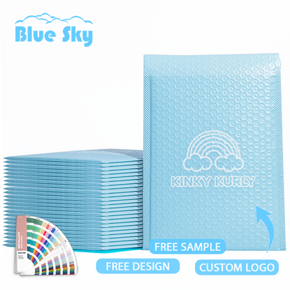 Blue self-adhesive bubble courier bag 12.5