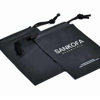 Black small size bottom drawstring bag 12.17