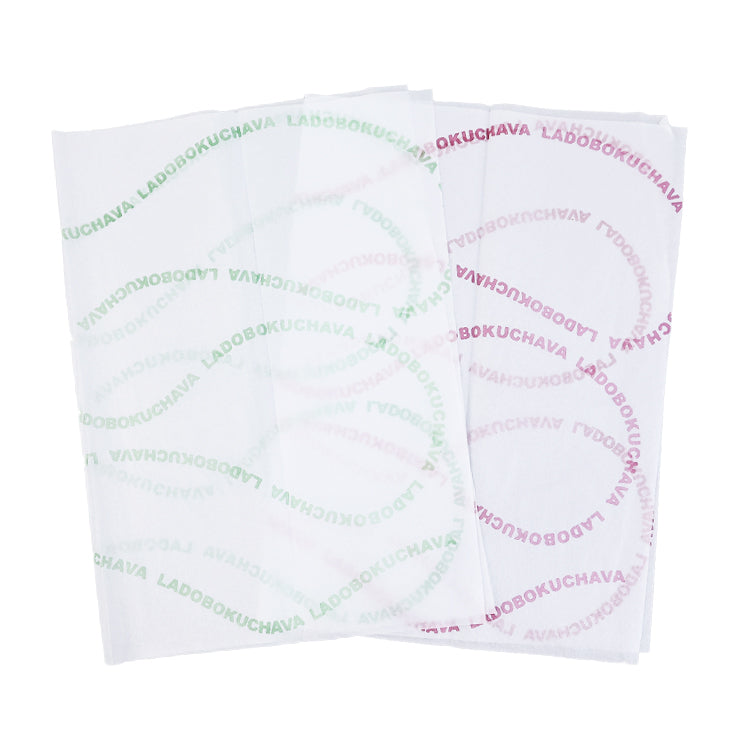 White Shirley Paper Printed Red and Green Pattern Wrapping Paper