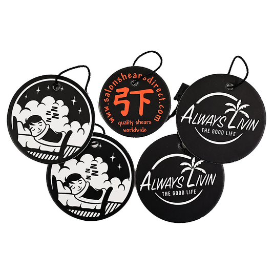Black multi-pattern style hangtag 2.26