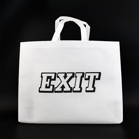 White large size non-woven tote bag 3.22