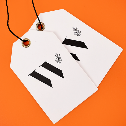 White special-shaped tag 2.29