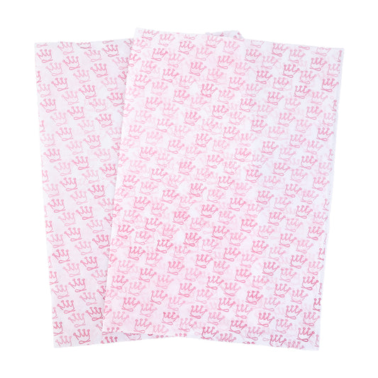 White Shirley Paper Printed Pink English Wrapping Paper
