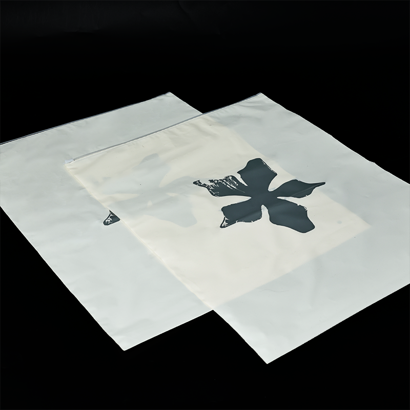 Beige PE zipper bag