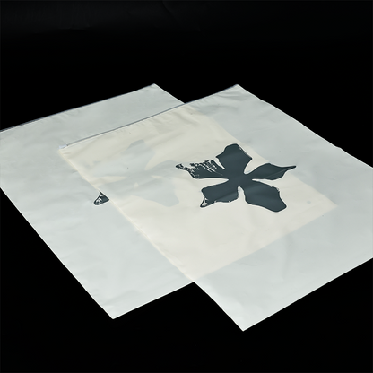 Beige PE zipper bag
