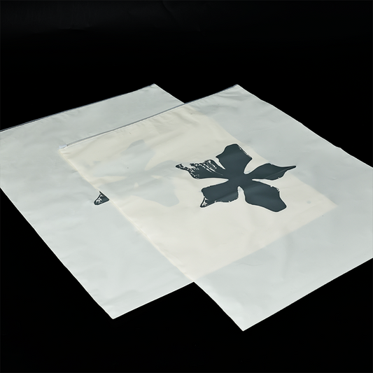 Beige PE zipper bag