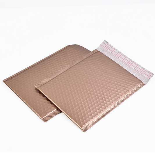 Milk tea gold self-adhesive aluminized film bubble courier bag 9.18