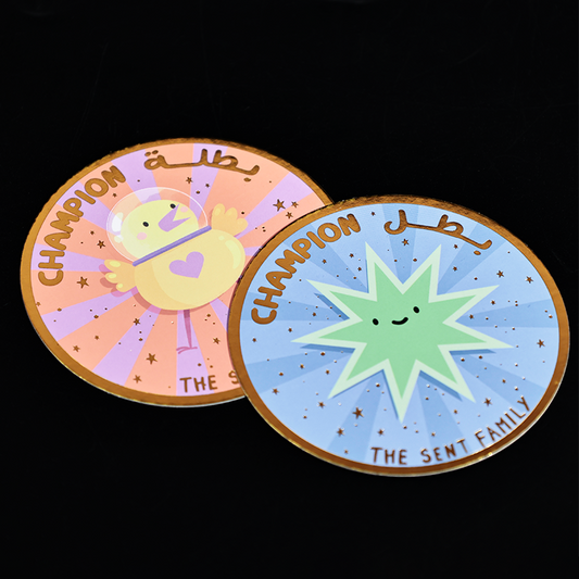 Round full-page printing gold stamping card 1.9