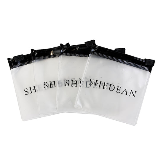 Black extra small size self-sealing frosted zipper bag