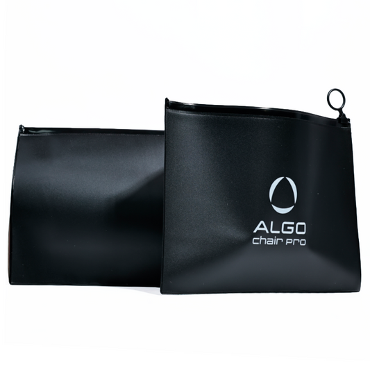 Black PVC frosted zipper bag