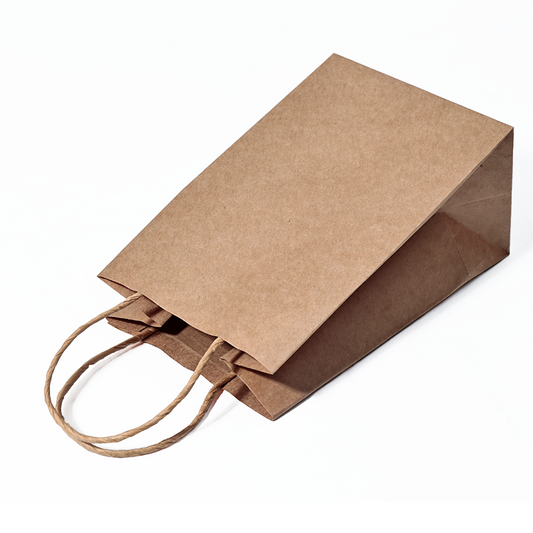 Brown kraft paper tote bag