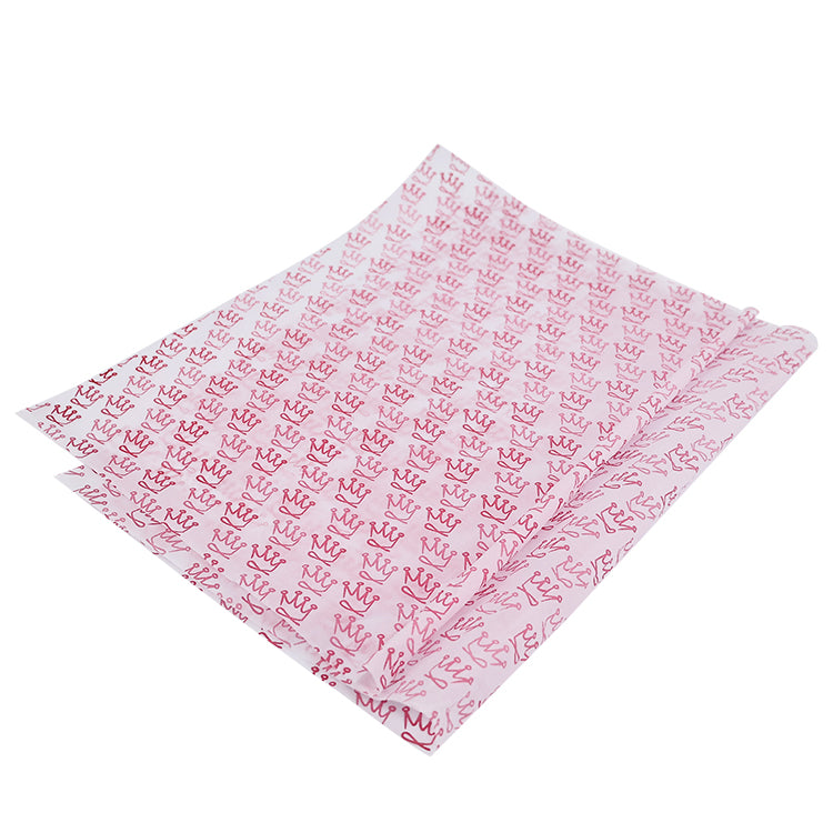 White wrapping paper pattern pink print