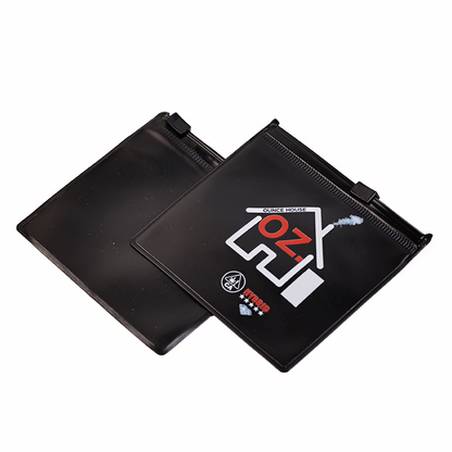 Black square small size zipper bag