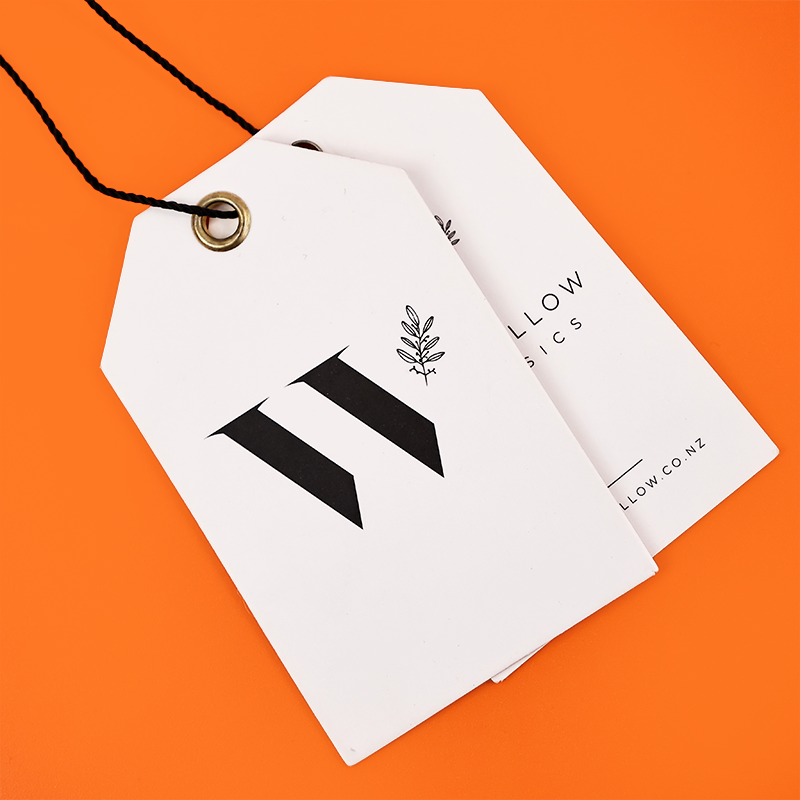 White special-shaped tag 2.29