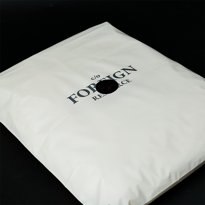 Beige PE zipper bag