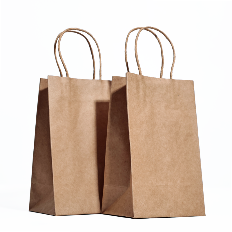 Small size kraft paper handbag