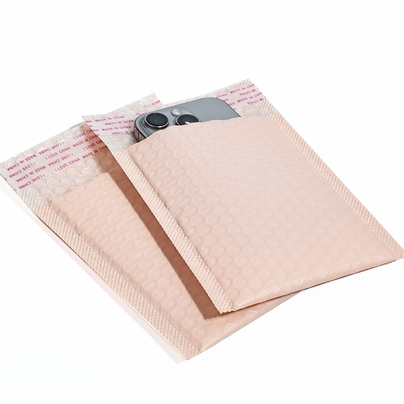 Pink co-extrusion film express bubble bag 1.13