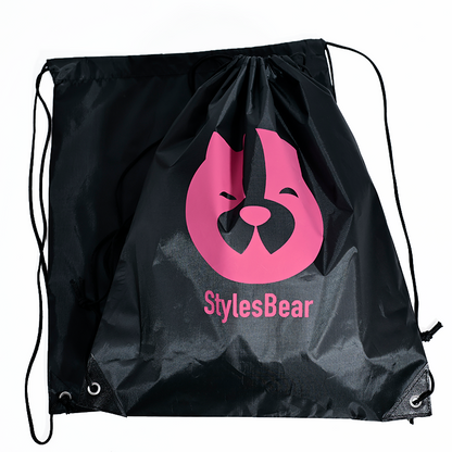 Black polyester backpack bag 1.3
