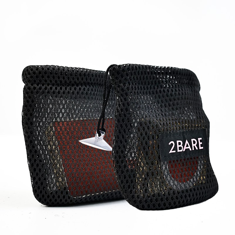 Mesh drawstring pocket 1.25