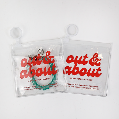 Small capacity white pull ring small capacity zipper bag
