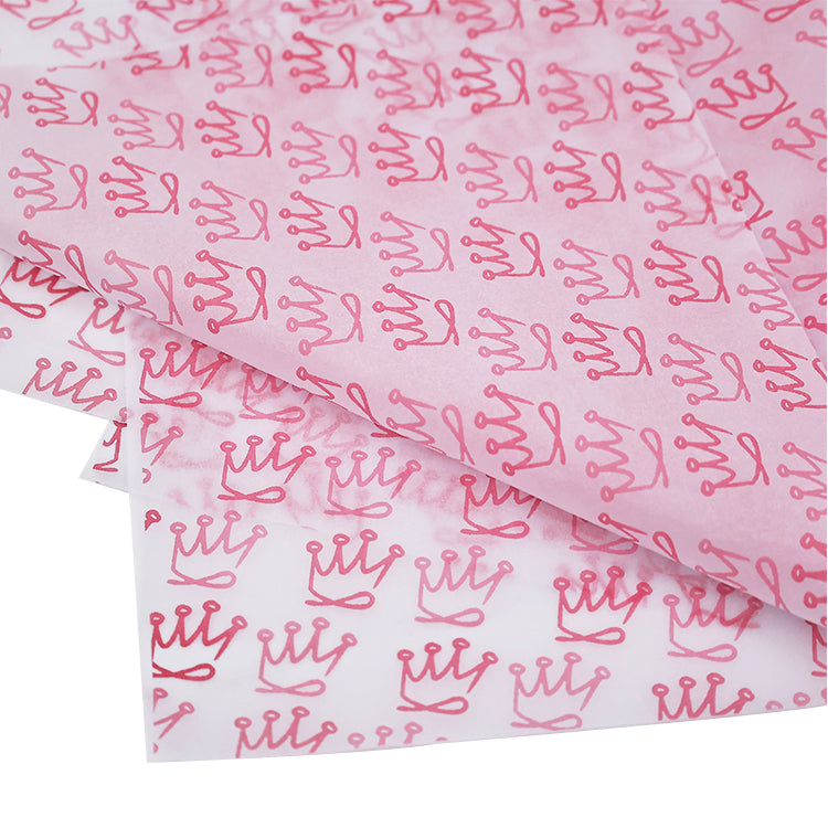 White wrapping paper pattern pink print