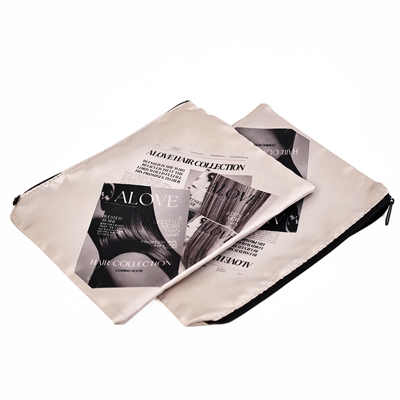 All over printed silk zipper bag 7.18