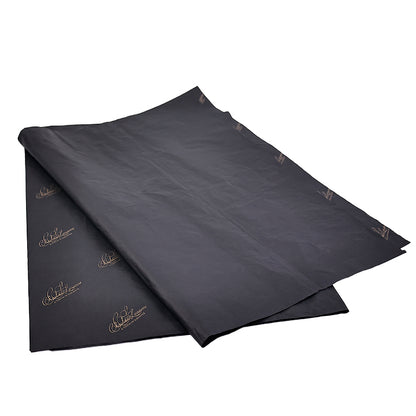 Black wrapping paper pattern with gold stamping