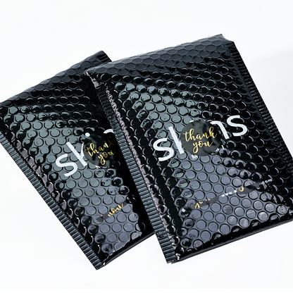Black glossy film bubble bag 3.19