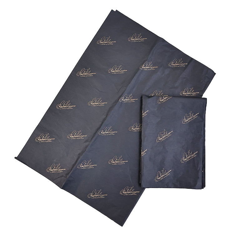 Black Shirley Paper Pattern Gold Printed Wrapping Paper
