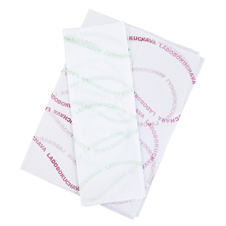 White Shirley Paper Printed Red and Green Pattern Wrapping Paper