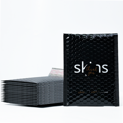 Black glossy film bubble bag 3.19