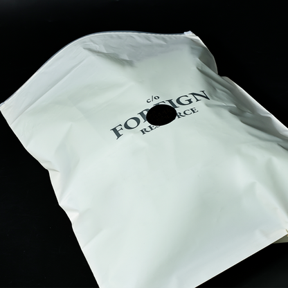 Beige PE zipper bag