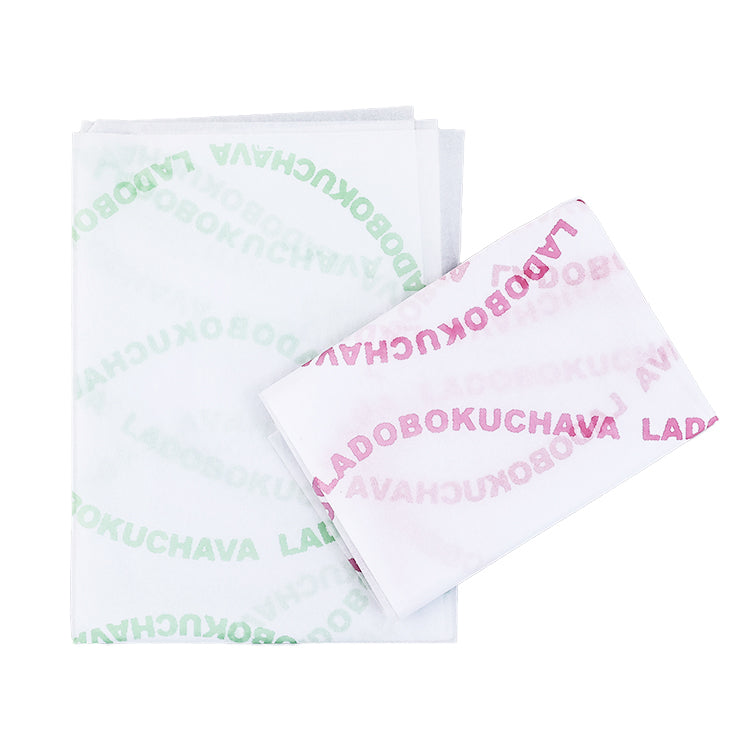 White Shirley Paper Printed Red and Green Pattern Wrapping Paper