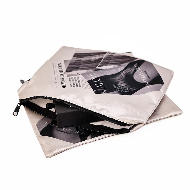 All over printed silk zipper bag 7.18