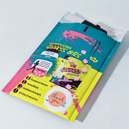 Pattern full color printing co-extrusion film express bubble bag 4.10