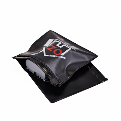 Black square small size zipper bag