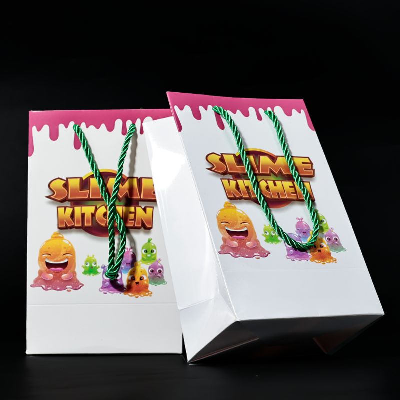 Small size full-print glossy film tote bag