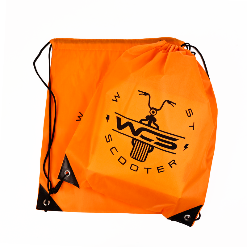 Orange Backpack Drawstring Pocket 7.13