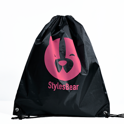 Black polyester backpack bag 1.3