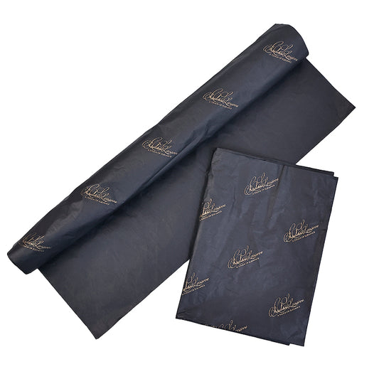 Black Shirley Paper Pattern Gold Printed Wrapping Paper