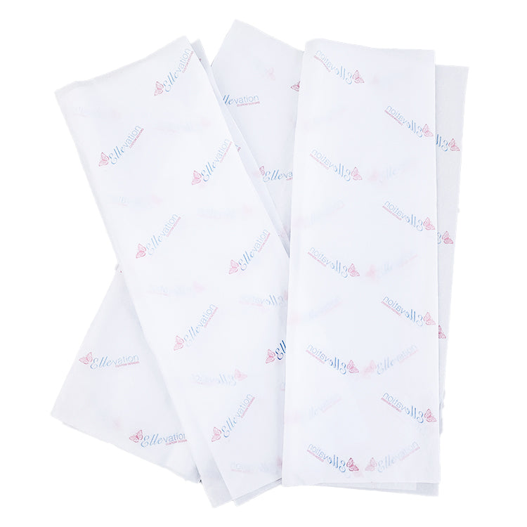 White Shirley Paper Printed Blue and Pink Pattern Wrapping Paper