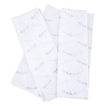 White Shirley Paper Printed Blue and Pink Pattern Wrapping Paper