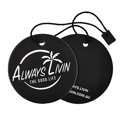 Black multi-pattern style hangtag 2.26