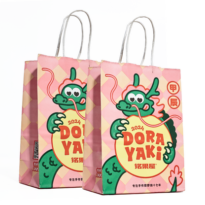 Small size full print kraft paper tote bag