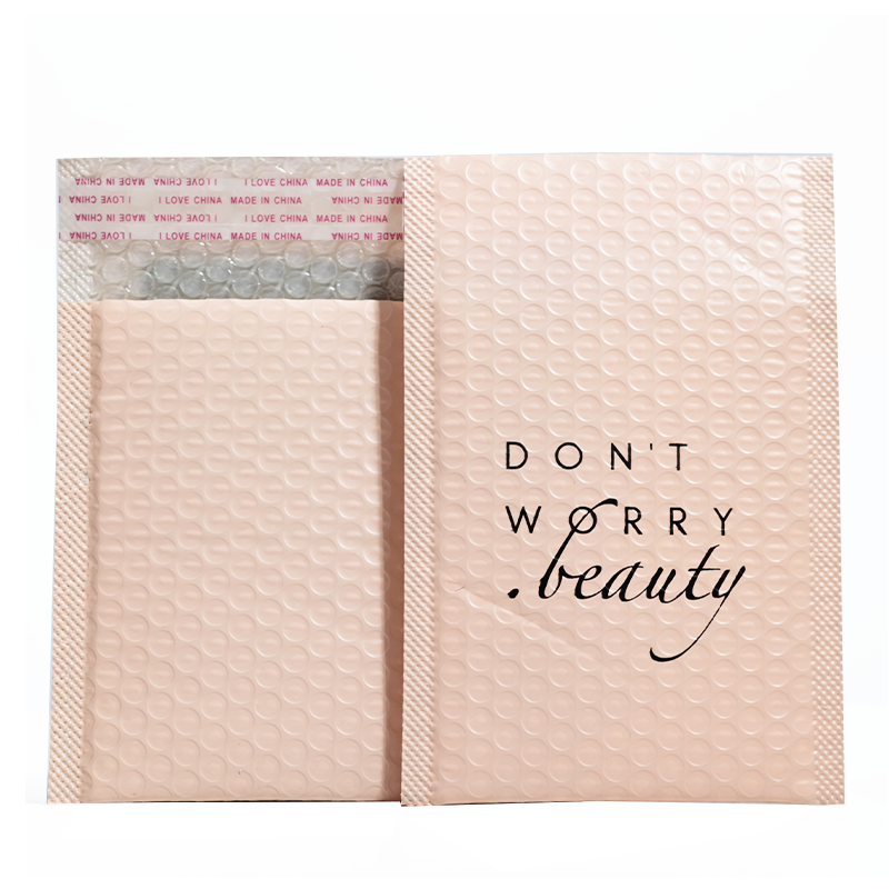 Pink co-extrusion film express bubble bag 1.13