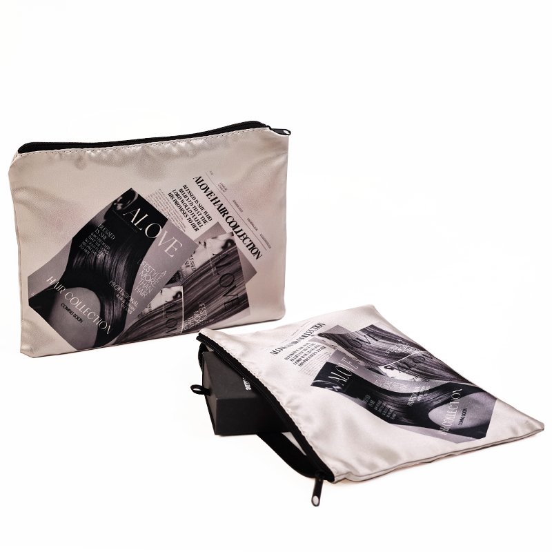 All over printed silk zipper bag 7.18