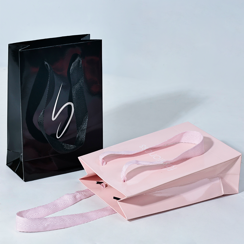 Multicolor full-page bright film small size paper bag