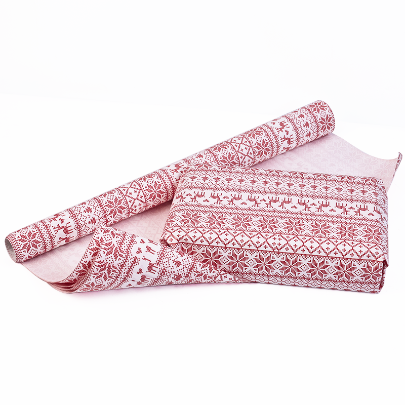 Multi-color full-page pattern Christmas wrapping paper