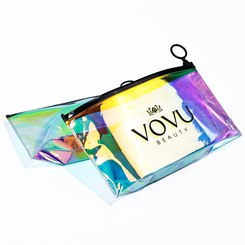 PVC long bottom zipper bag