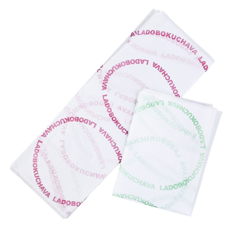White Shirley Paper Printed Red and Green Pattern Wrapping Paper